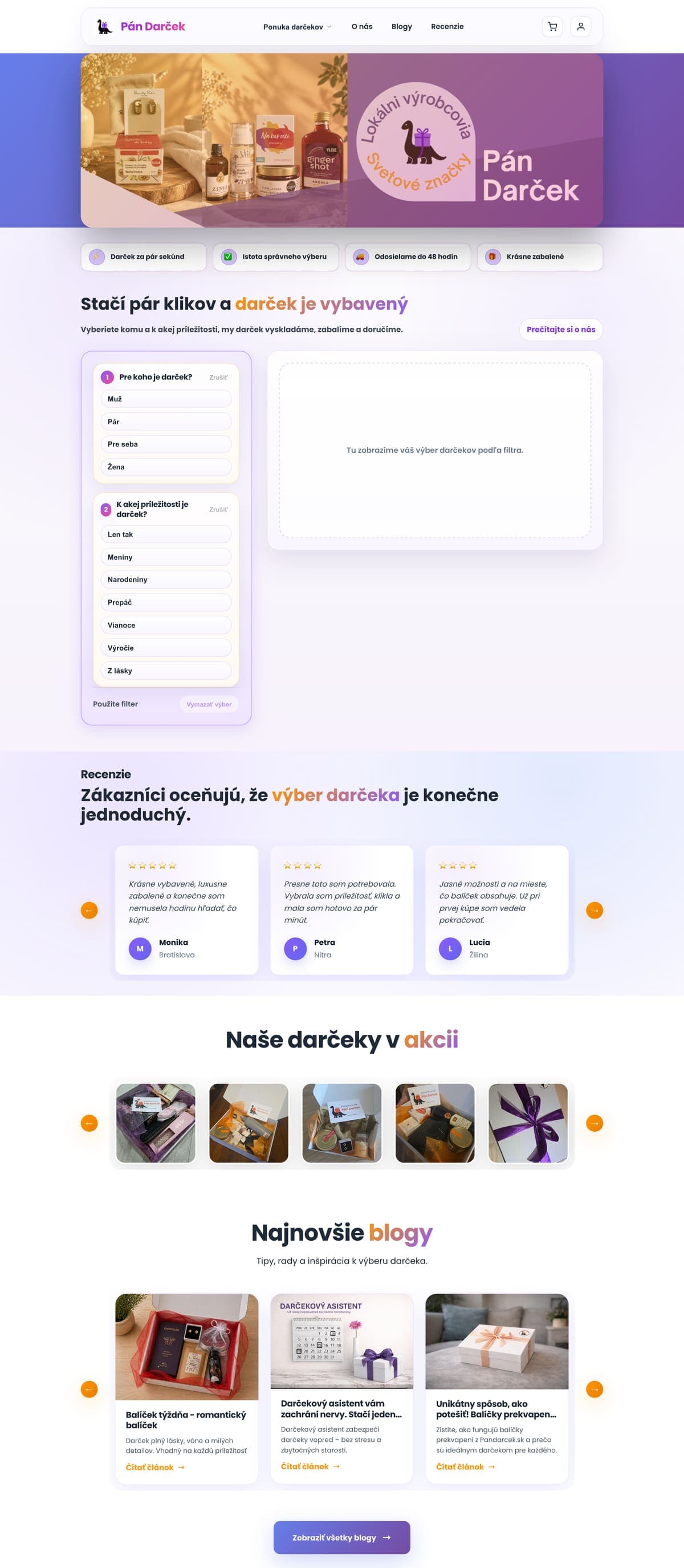 Pán Darček – E-shop s darčekmi